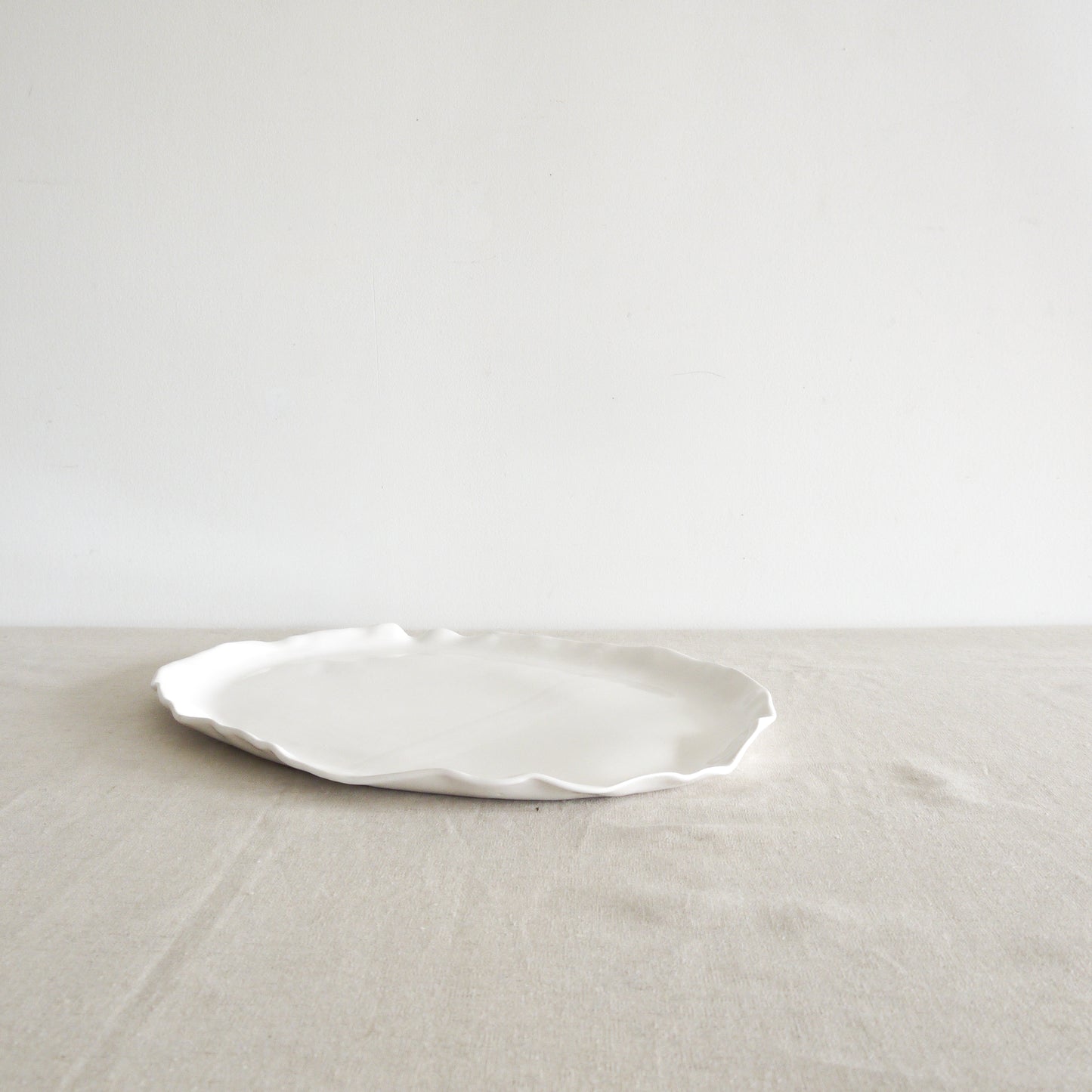 oval platter ~ white #2