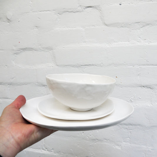 dinner plate ~ white