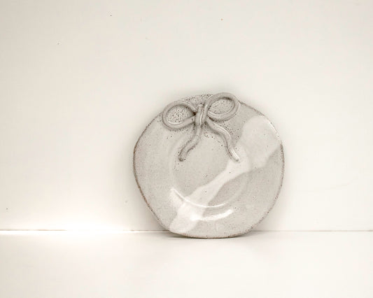 bow plate / speckled grey #1