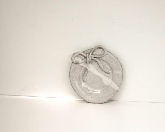 bow plate / speckled grey #2