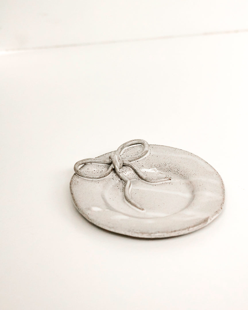 bow plate / speckled grey #3