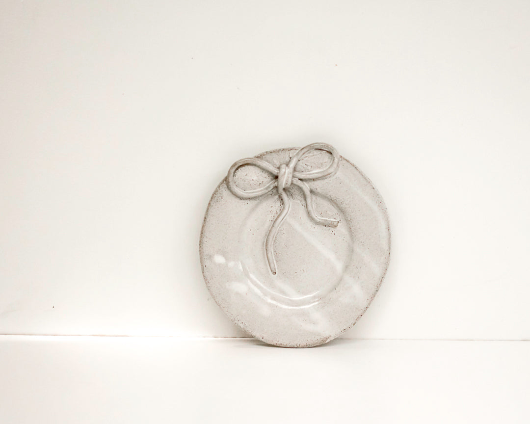 bow plate ~ speckled grey #3