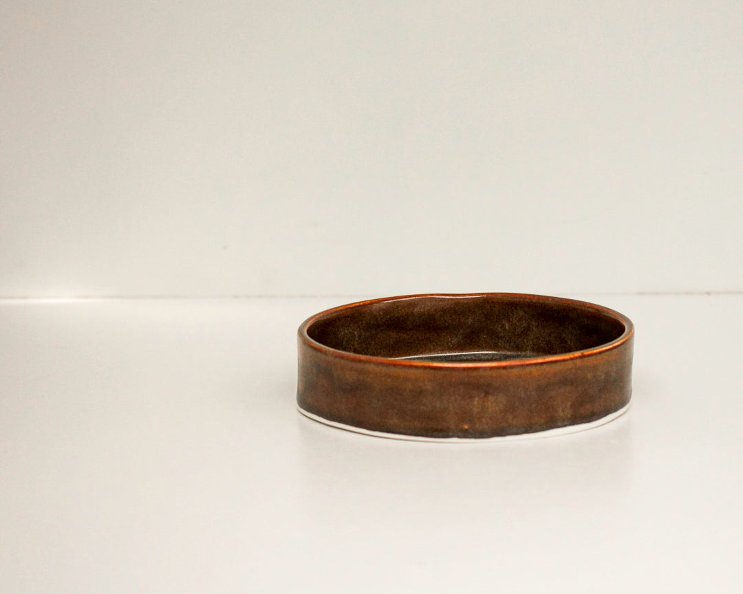 dip bowl ~ brown