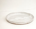 large handmade serving platter ~ speckled grey