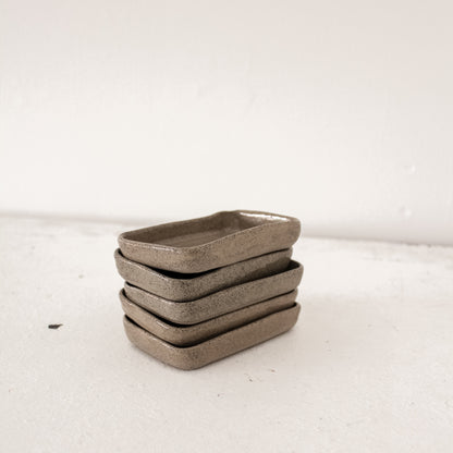 rectangular dish ~ stone