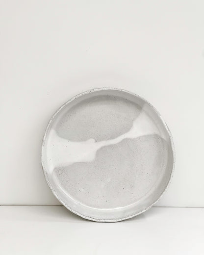 serving dish ~ speckled grey