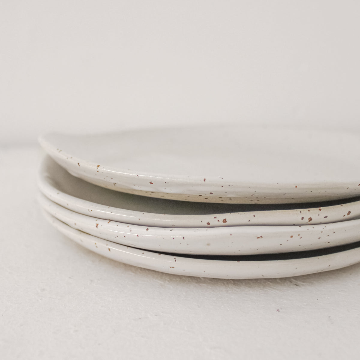 Side Plate ~ Speckled White