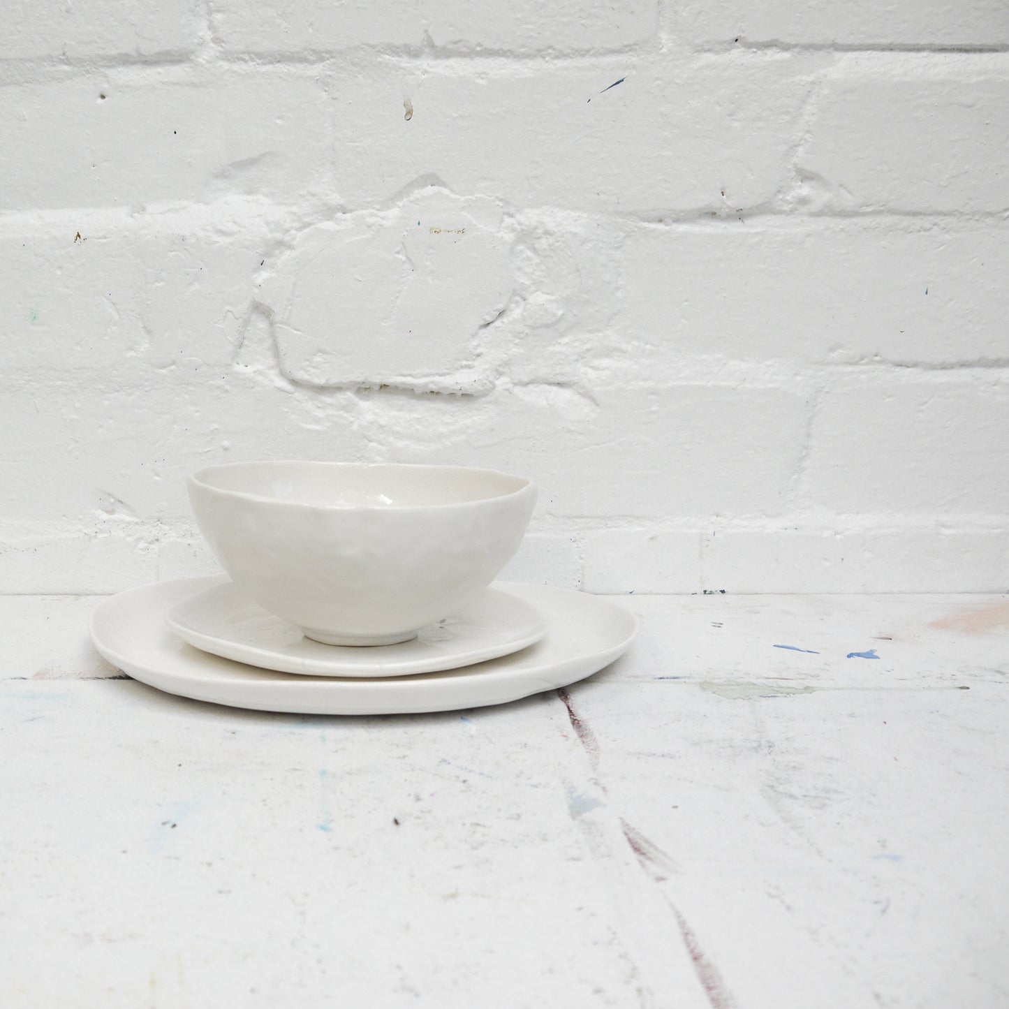 dinner plate ~ white