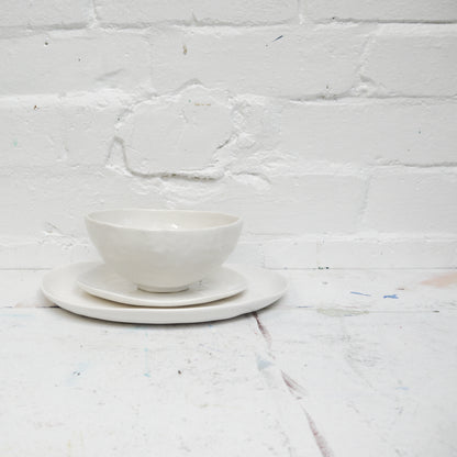dinner plate ~ white